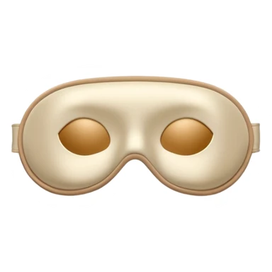 silk beige sleep mask sticker