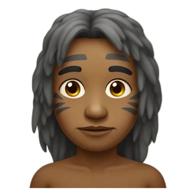 Wild aborigine is sad sticker