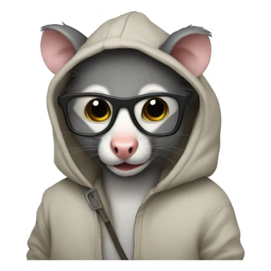 possum computer programmer sticker