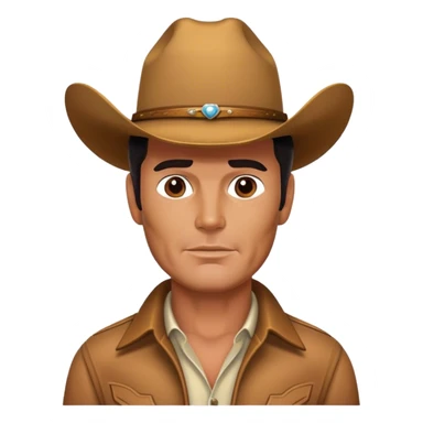 james garner cowboy sticker