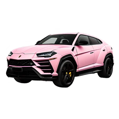 Pastel pink Lamborghini Urus S sticker