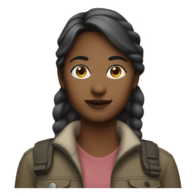 casual outdoor female portrait sticker