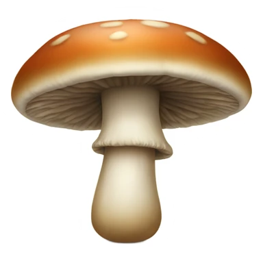 Mushroom wit arms and legs and a face sticker