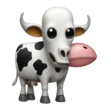 cowbot with an alien sticker