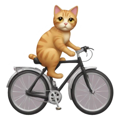 Cat with bike sticker