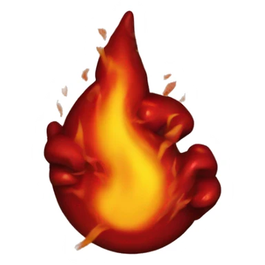 red heat beating sticker