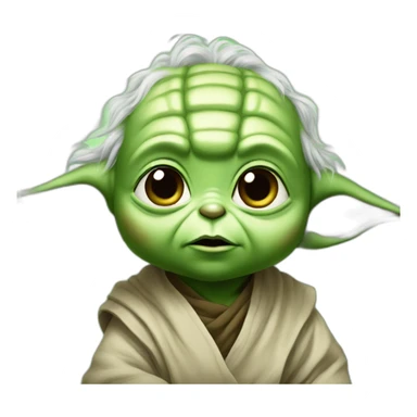 Yoda baby cute sticker