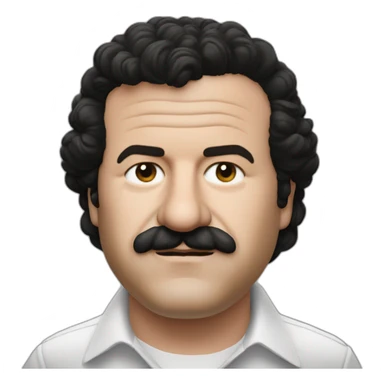 Pablo escobar qui serre la main de Emanuelle Macron sticker