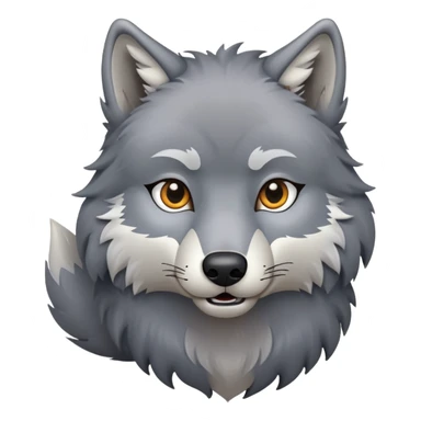 wolf with a square body sticker