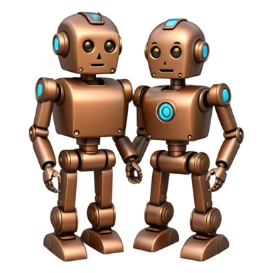 robot gift with an ai worker sticker