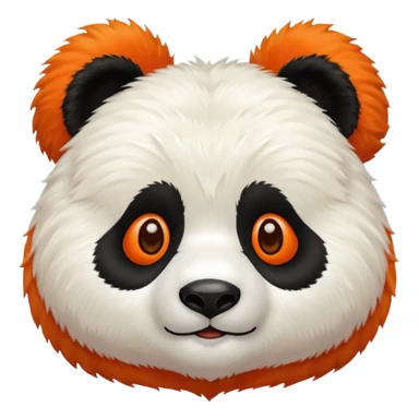 Panda roux orange sticker