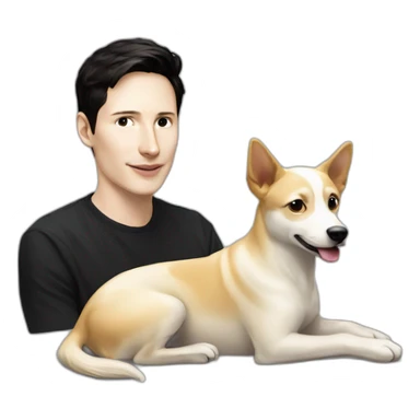 Pavel Durov and dog sticker