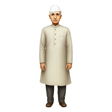 Pandit jawaharlal Nehru standing straight sticker