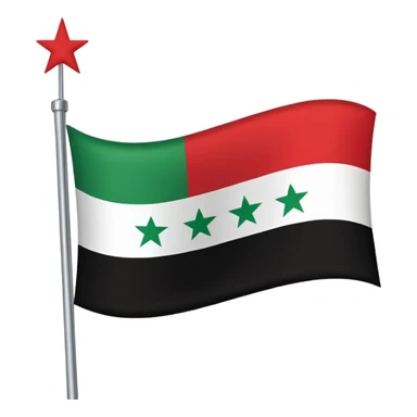 ba'athist syria flag sticker