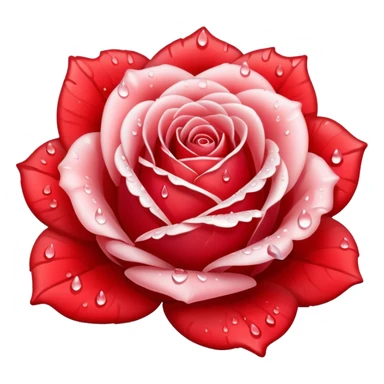 An icy rose sticker