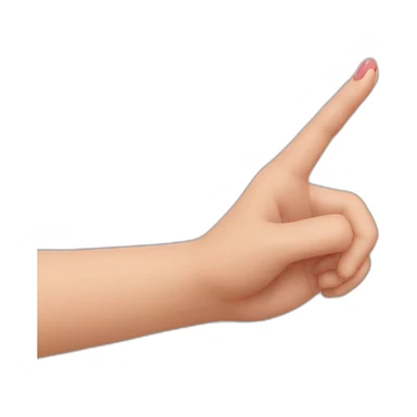 Finger heart sticker