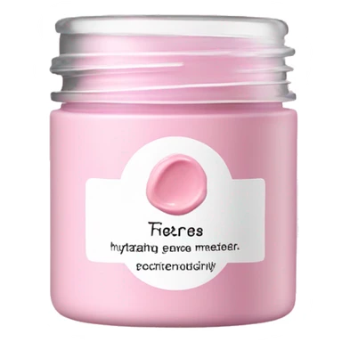 hydrating pink cream pot with label sticker