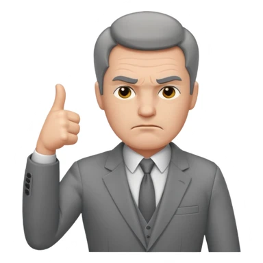 boss giving a thumbs down sticker