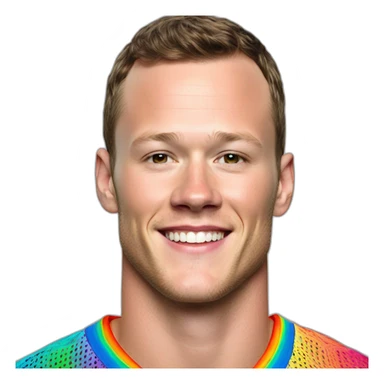 Disco Jonathan Toews wearing rainbow lace shirt sticker