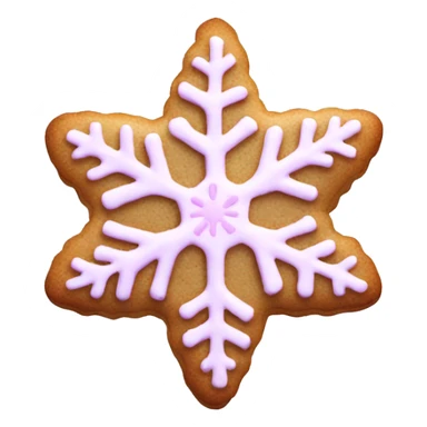 pink snowflake cookie  sticker