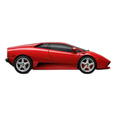 Lamborggini diablo rojo sticker