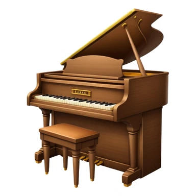 wooden piano sticker