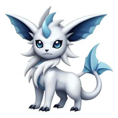 Edgy Cool Kawaii Absol-Silvally-Vaporeon-Absol-Pokémon Full Body sticker
