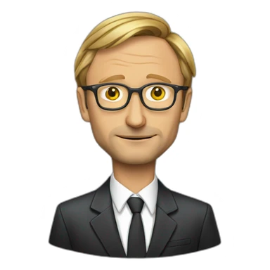 christian lindner als graf zahl verkleidet sticker