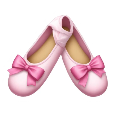 Ballerina slippers with a pink bow  sticker