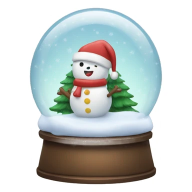 Christmas snow globe  sticker