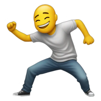 A guy dabbing sticker