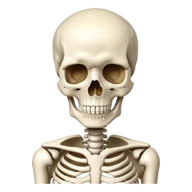 human skeleton sticker