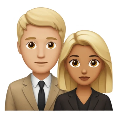 White men and brown women with blonde hair  sticker