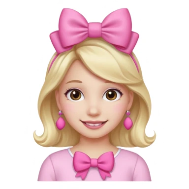 Aesthetic girl with pink accessories  sticker