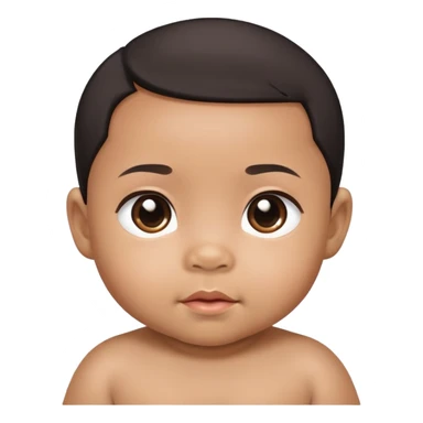 Blasian baby sticker