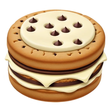 sandwich cookie with cream filling sticker