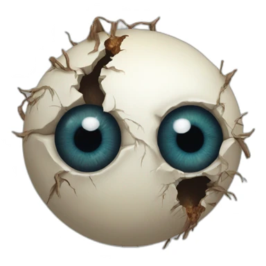 decaying eyeball sticker