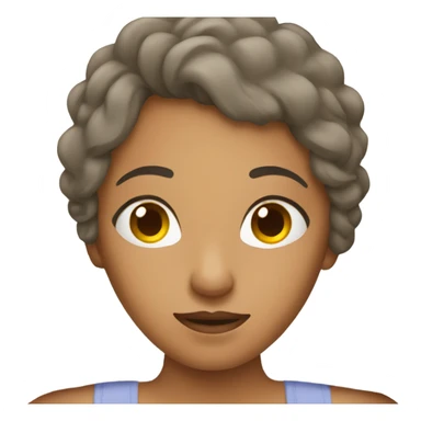 Woman laying in bed  sticker