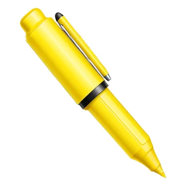 highlighter pen marking text on paper sticker