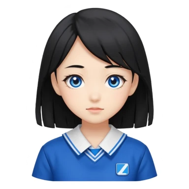 Anime girl named lili chan  with Seifuku sticker