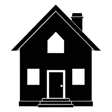 house outline drawing silhouette  sticker