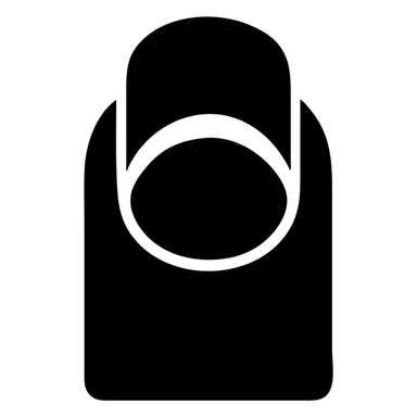 Nail with manicure sticker