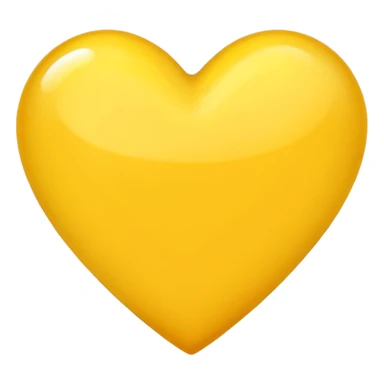 coração amarelo sticker