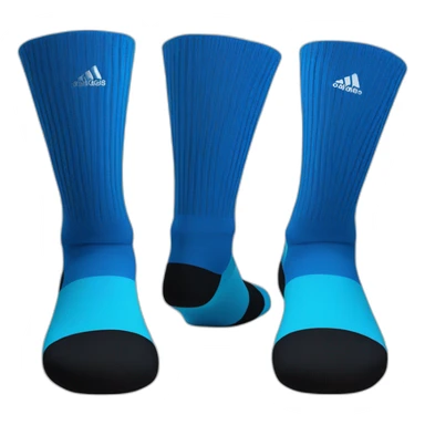 Blue adidas tube socks sticker
