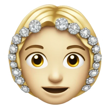 brooch set with diamonds sticker