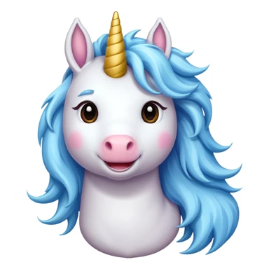 Unicorn completly and happy sticker