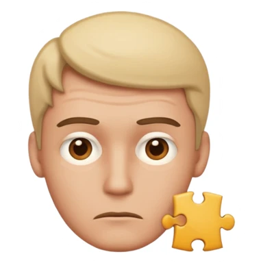 Man thinking emoji sticker