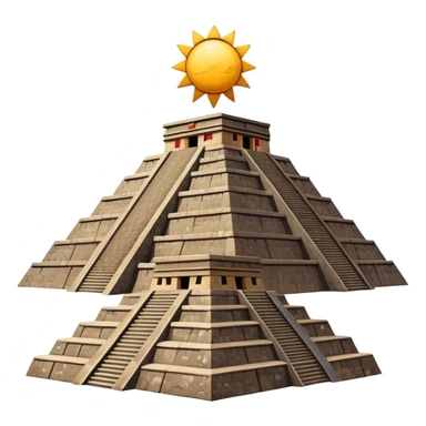 Teotihuacan pyramid of the sun sticker