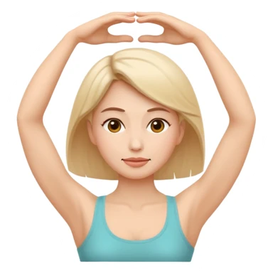 Minimal wellness-style emoji of a woman doing face yoga exercises, hands gently lifting and stretching facial muscles, calm and natural look, clear face yoga movement, simple and easy-to-understand icon, no beauty or medical elements

 sticker