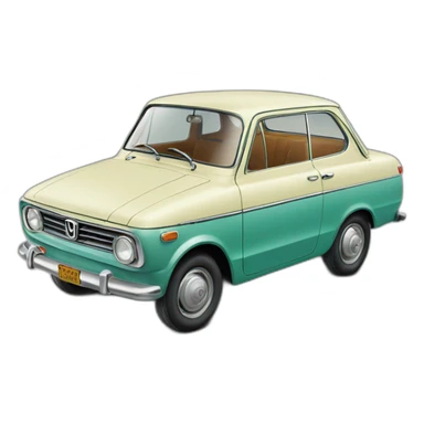 honda car 1960s sticker